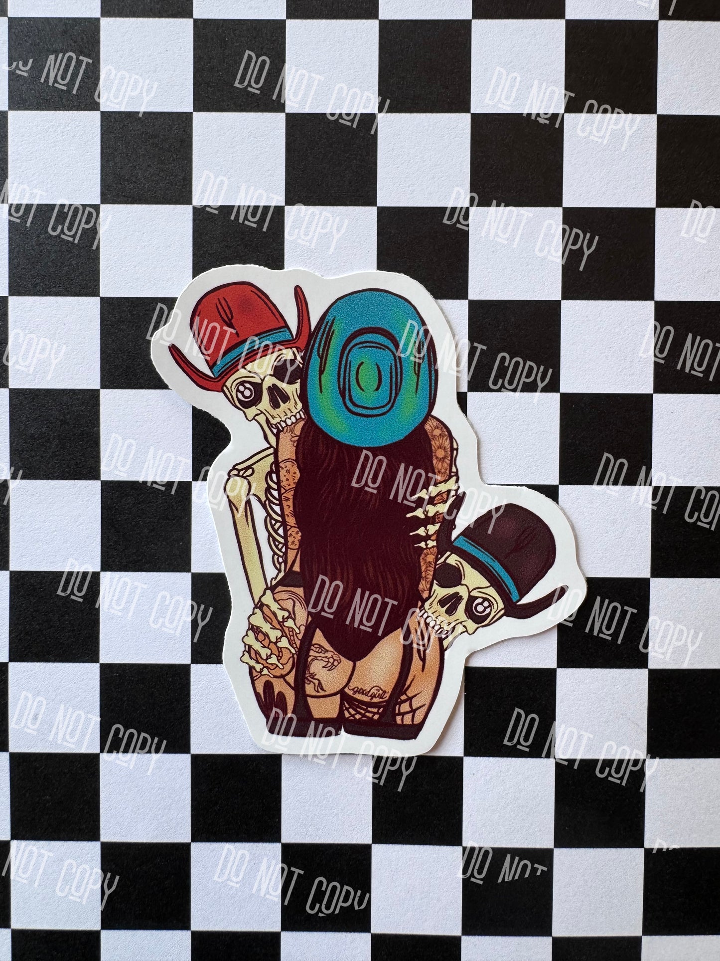 Double Trouble Vinyl Sticker
