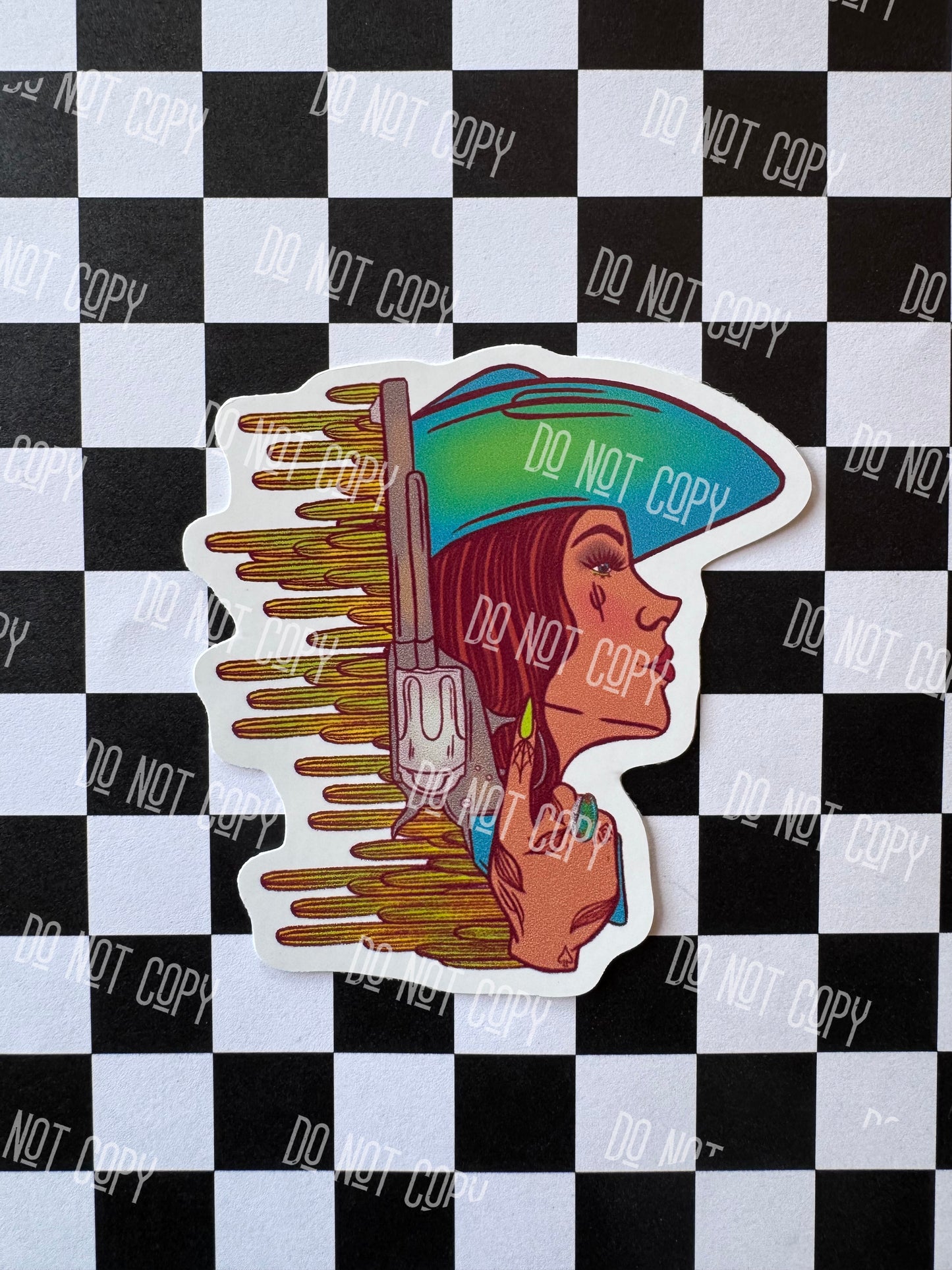 Cactus Shooter Sticker
