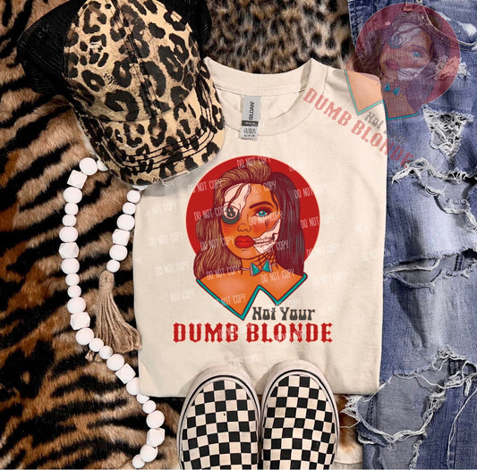 Not Your Dumb Blonde Logo T-shirt