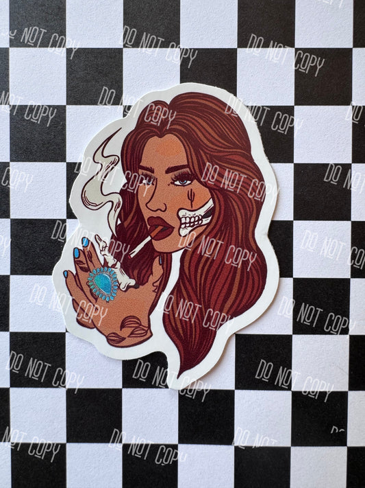 Smoking Vinyl Sticker