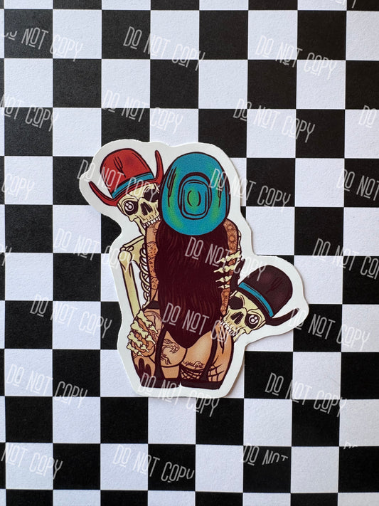 Double Trouble Vinyl Sticker