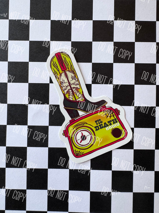 Till Death Radio Vinyl Sticker