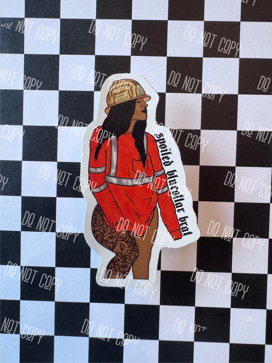 Spoiled Blue-collar Brat Sticker