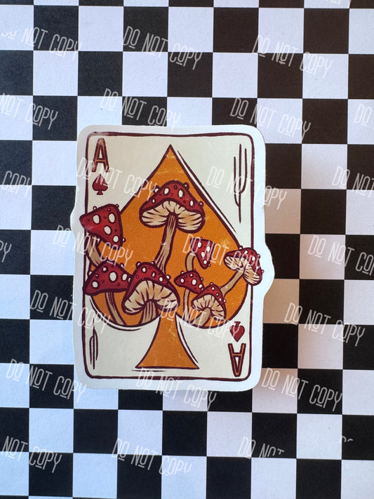 Mushroom Ace Sticker