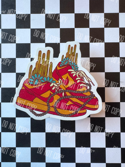 Cactus Shoes Sticker