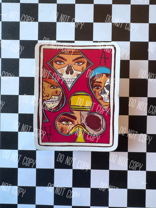 Ace of Faces Vinyl Sticker
