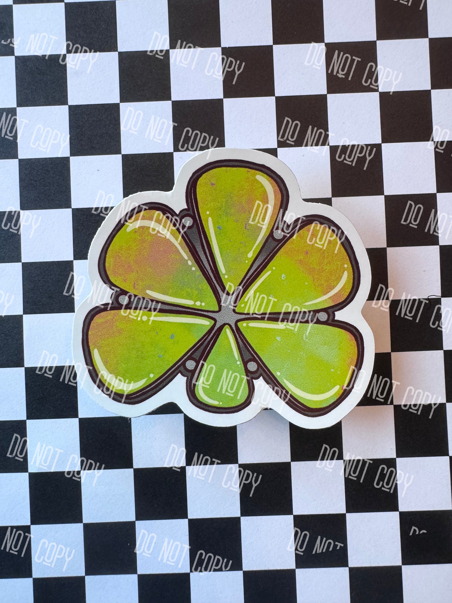 Lime Green Jewel Vinyl Sticker