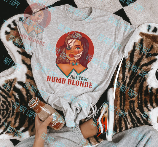 Not Your Dumb Blonde Logo T-shirt