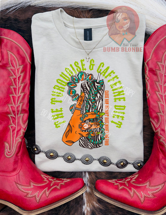 Turquoise Diet T-shirt