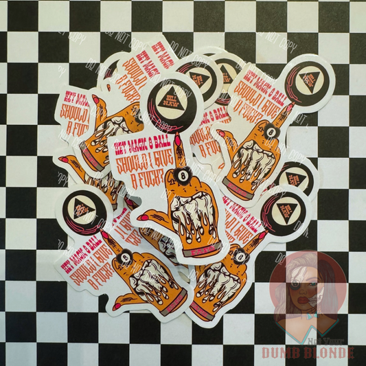 Hey 8 Ball Sticker