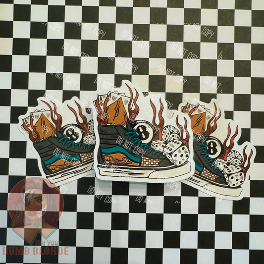 Shoes 8 Ball Sticker
